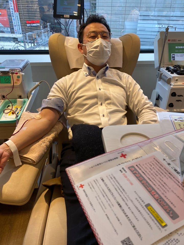 【2020年3月8日】新型コロナ対策のため献血に協力しました