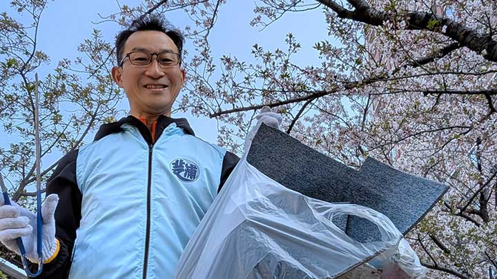 芝浦3・4丁目町会清掃活動に参加しました