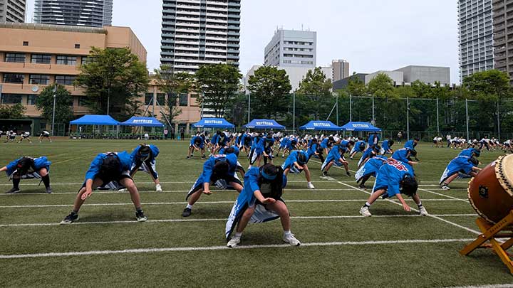 港南中の運動会や東京建築祭に