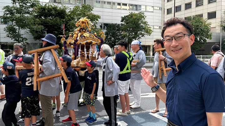 品川駅港南口夏祭りなどうかがいました