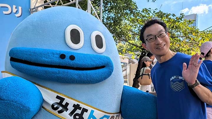 区民まつり手伝いと運河花火まつりに